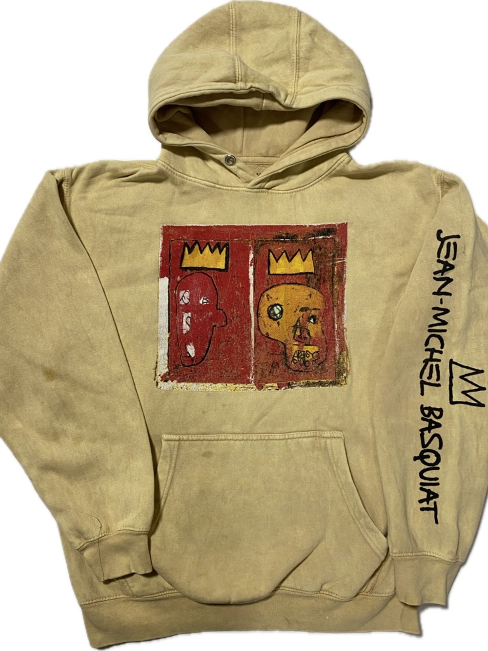 Jean-Michel Basquiat Graphic Hooded Sweatshirt size S